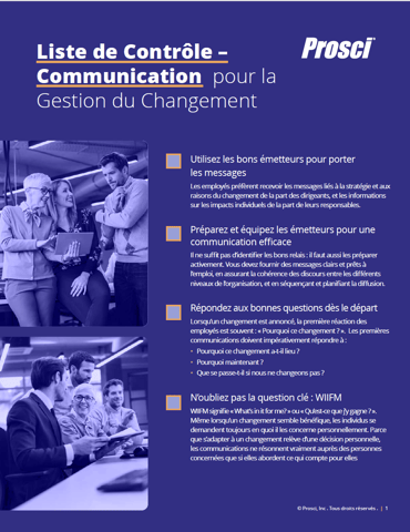FR Communication checklist